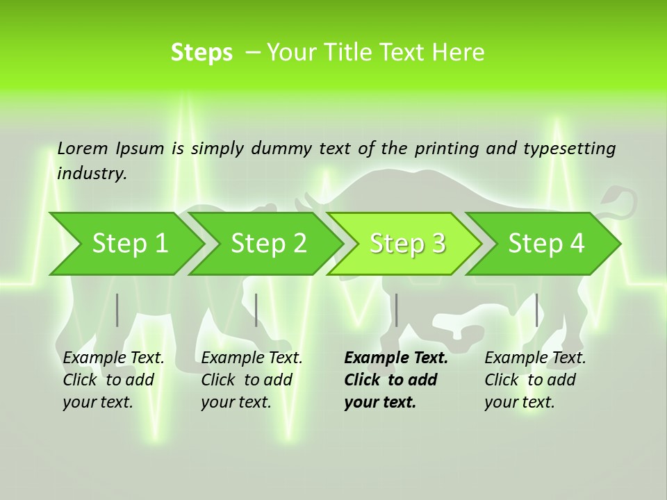 Bull Market Bullish Technical Analysis PowerPoint Template