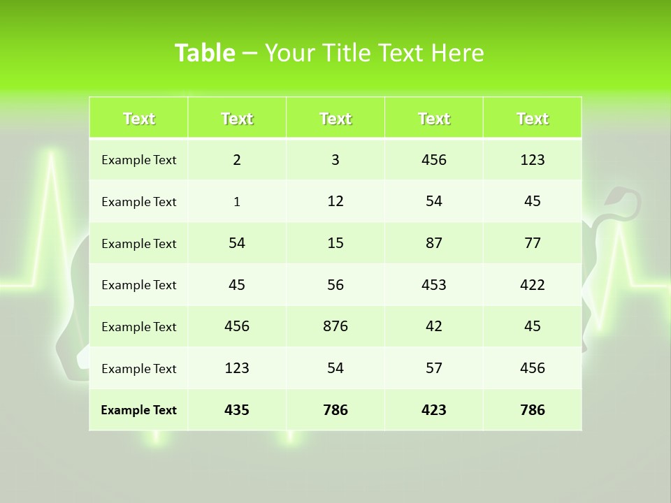 Bull Market Bullish Technical Analysis PowerPoint Template