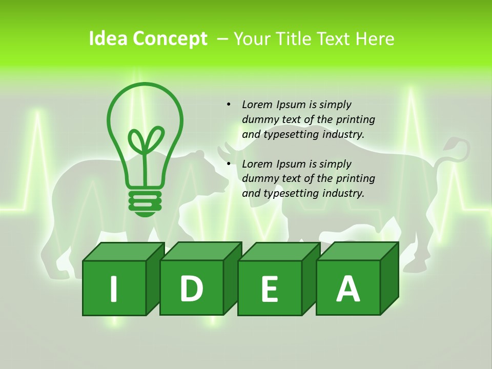 Bull Market Bullish Technical Analysis PowerPoint Template