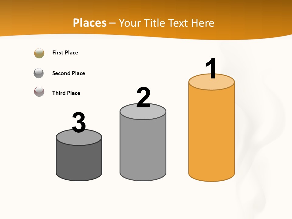 White Illustration Object PowerPoint Template