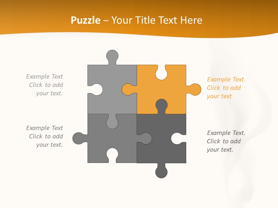 White Illustration Object PowerPoint Template