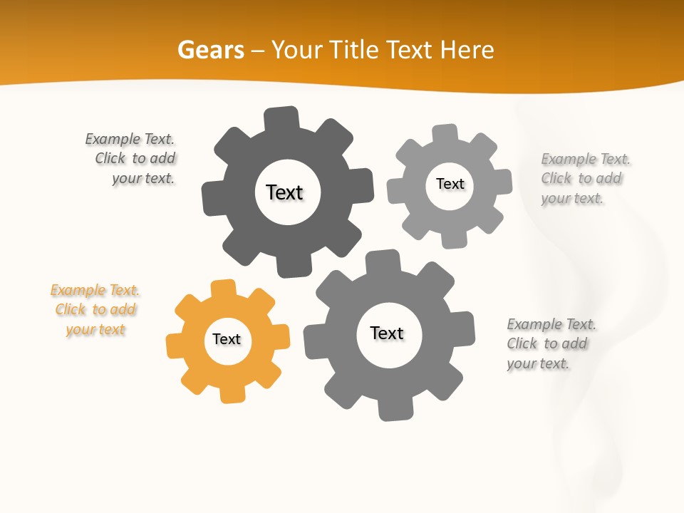 White Illustration Object PowerPoint Template