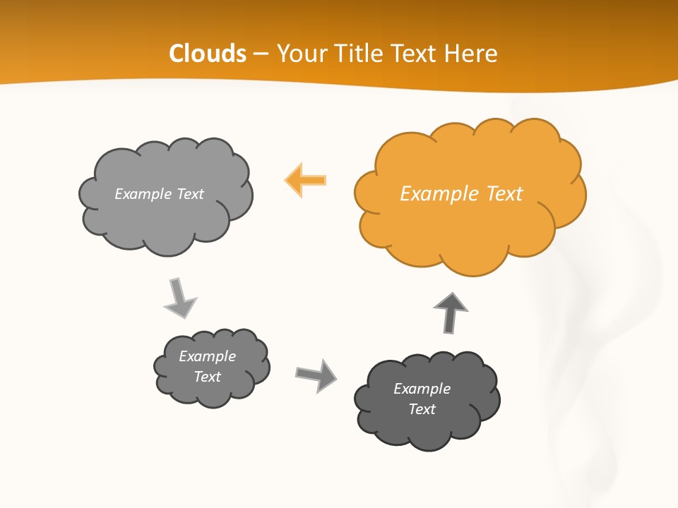 White Illustration Object PowerPoint Template