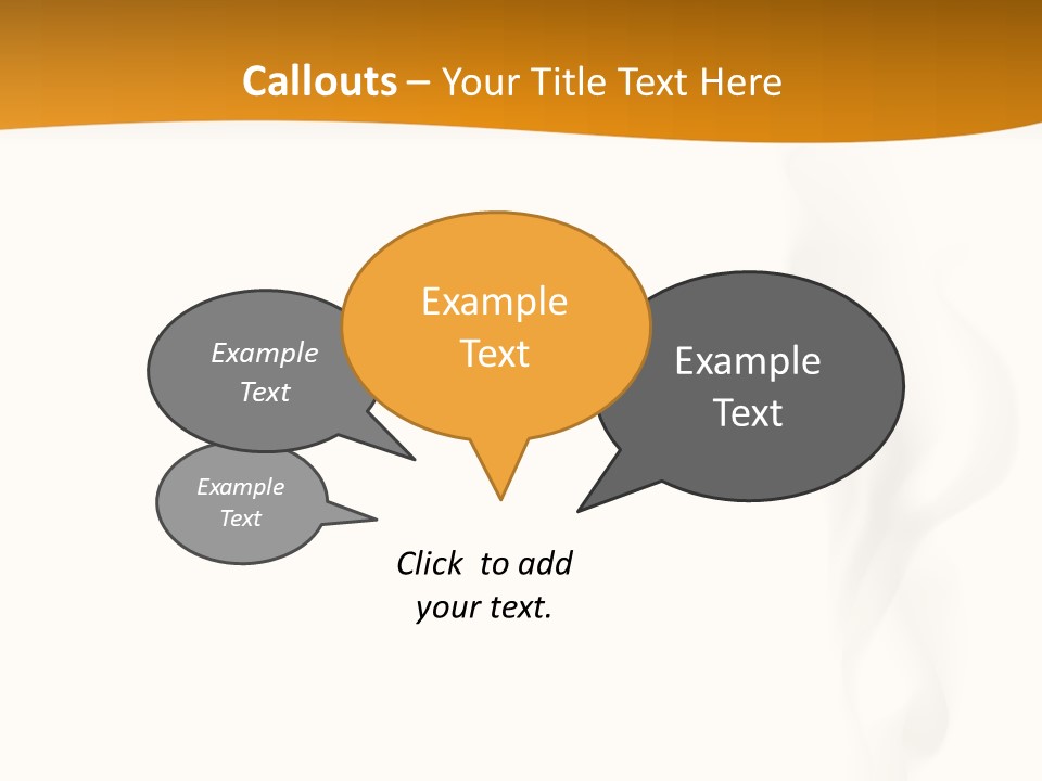 White Illustration Object PowerPoint Template