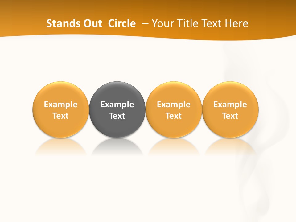 White Illustration Object PowerPoint Template