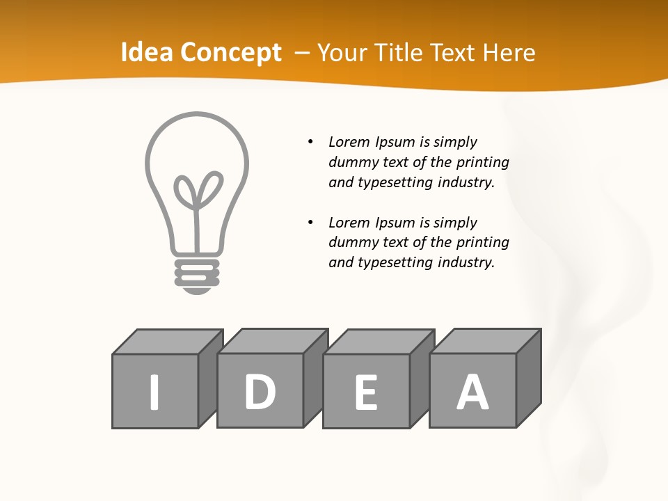 White Illustration Object PowerPoint Template