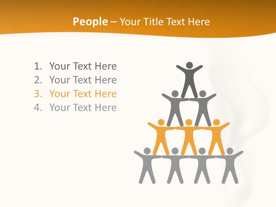 White Illustration Object PowerPoint Template