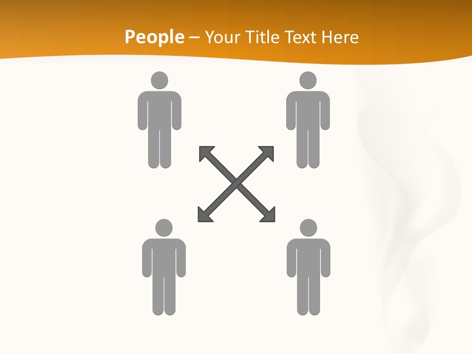 White Illustration Object PowerPoint Template