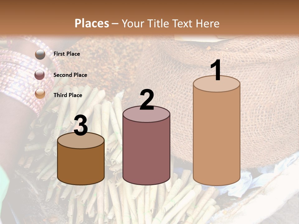 Handmade Bangle Leaf PowerPoint Template