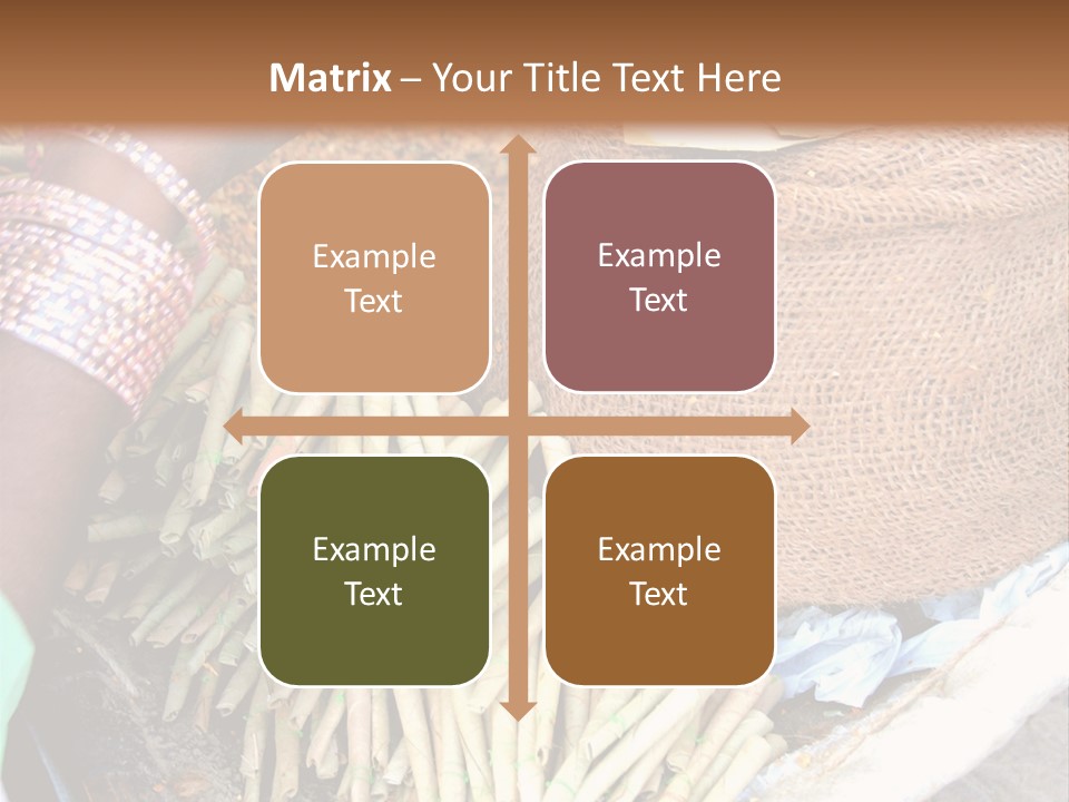 Handmade Bangle Leaf PowerPoint Template