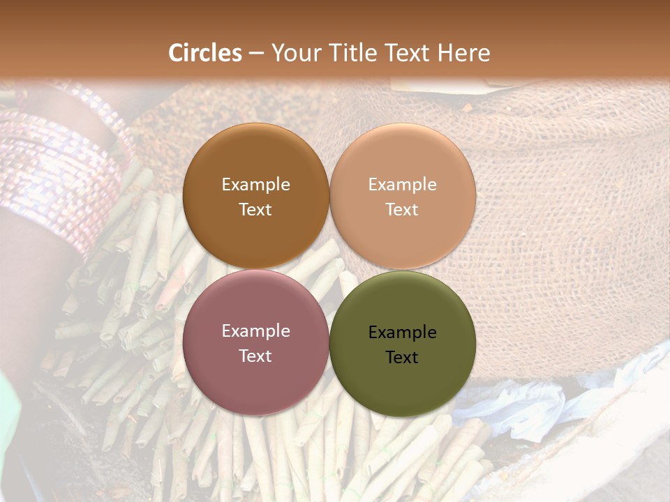 Handmade Bangle Leaf PowerPoint Template