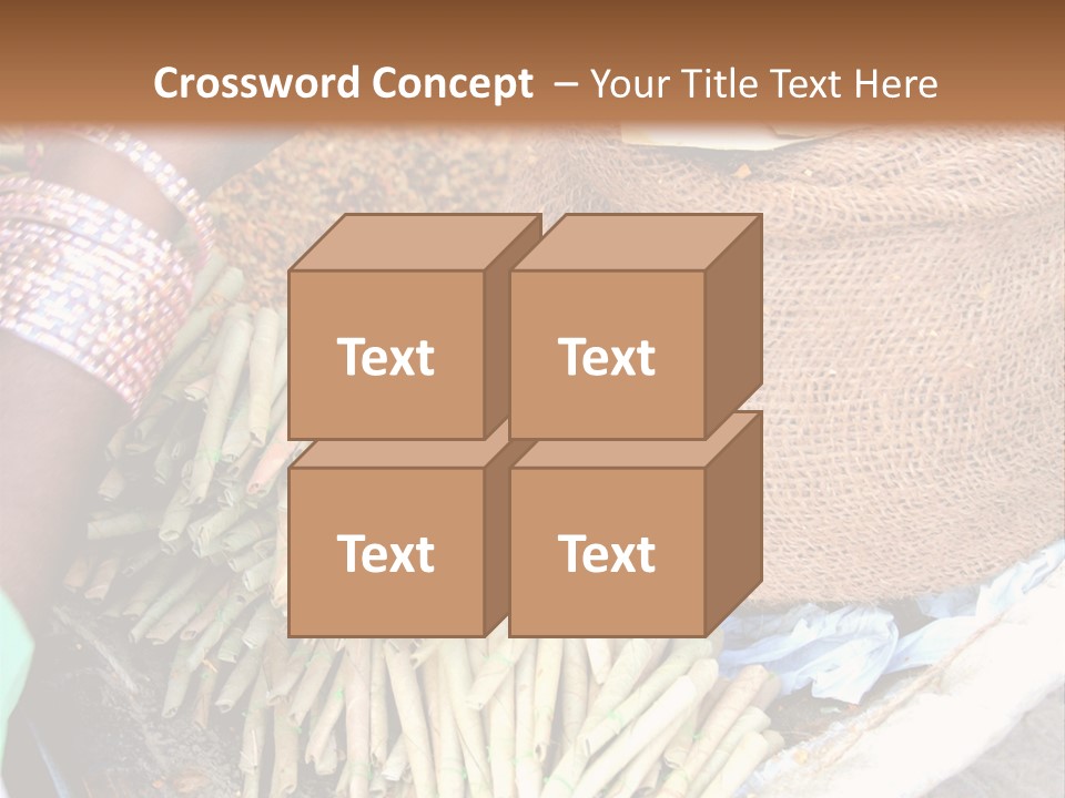 Handmade Bangle Leaf PowerPoint Template