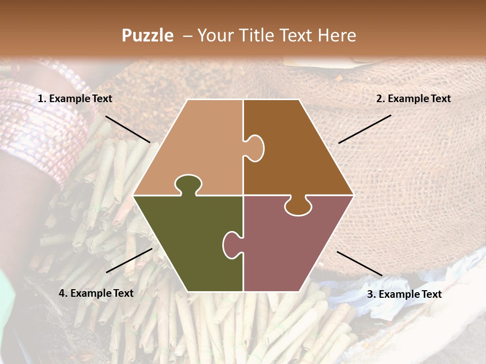 Handmade Bangle Leaf PowerPoint Template