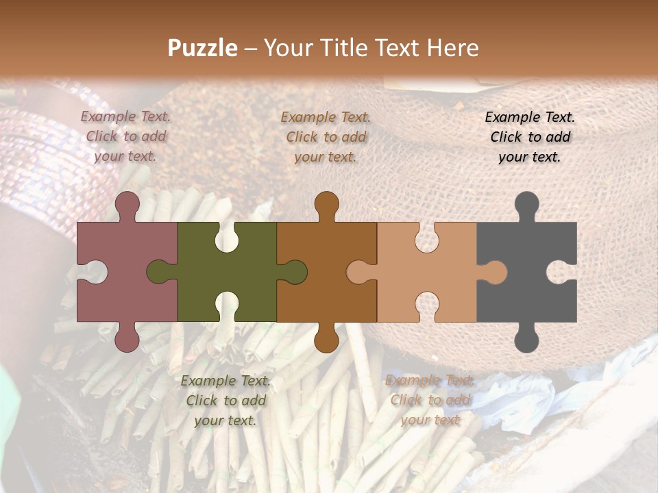 Handmade Bangle Leaf PowerPoint Template