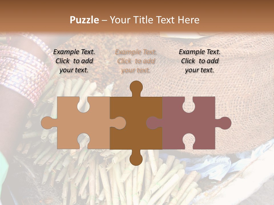 Handmade Bangle Leaf PowerPoint Template