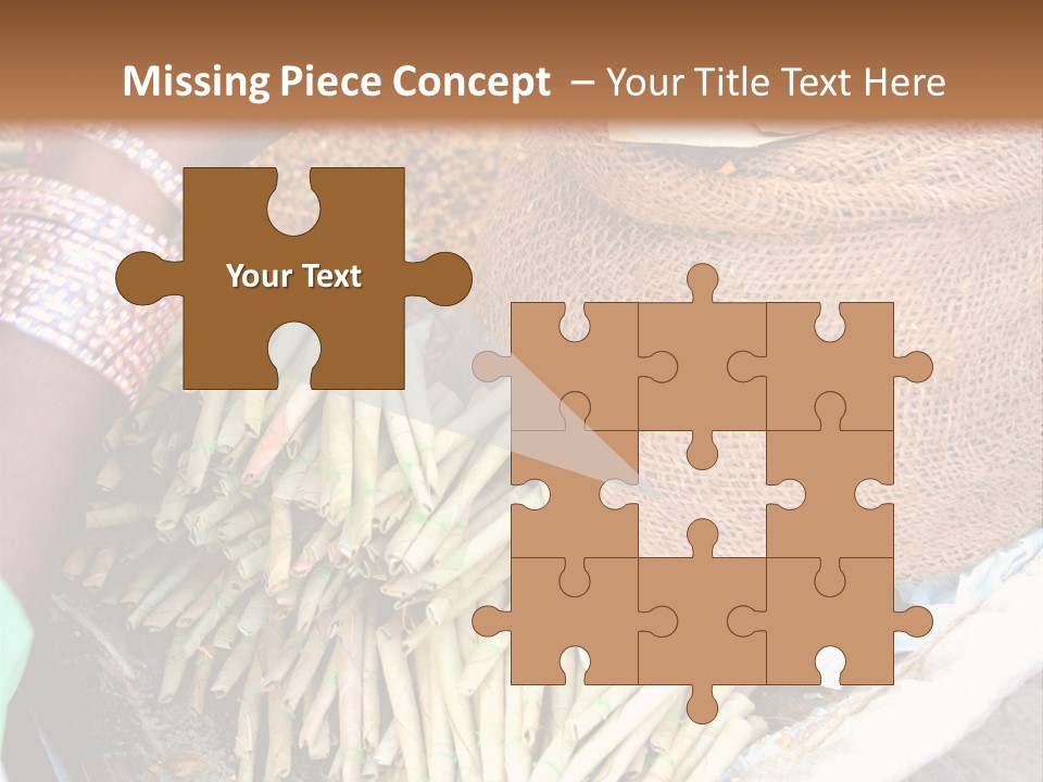 Handmade Bangle Leaf PowerPoint Template