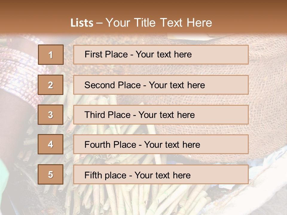 Handmade Bangle Leaf PowerPoint Template