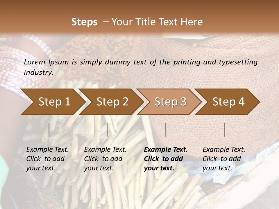 Handmade Bangle Leaf PowerPoint Template