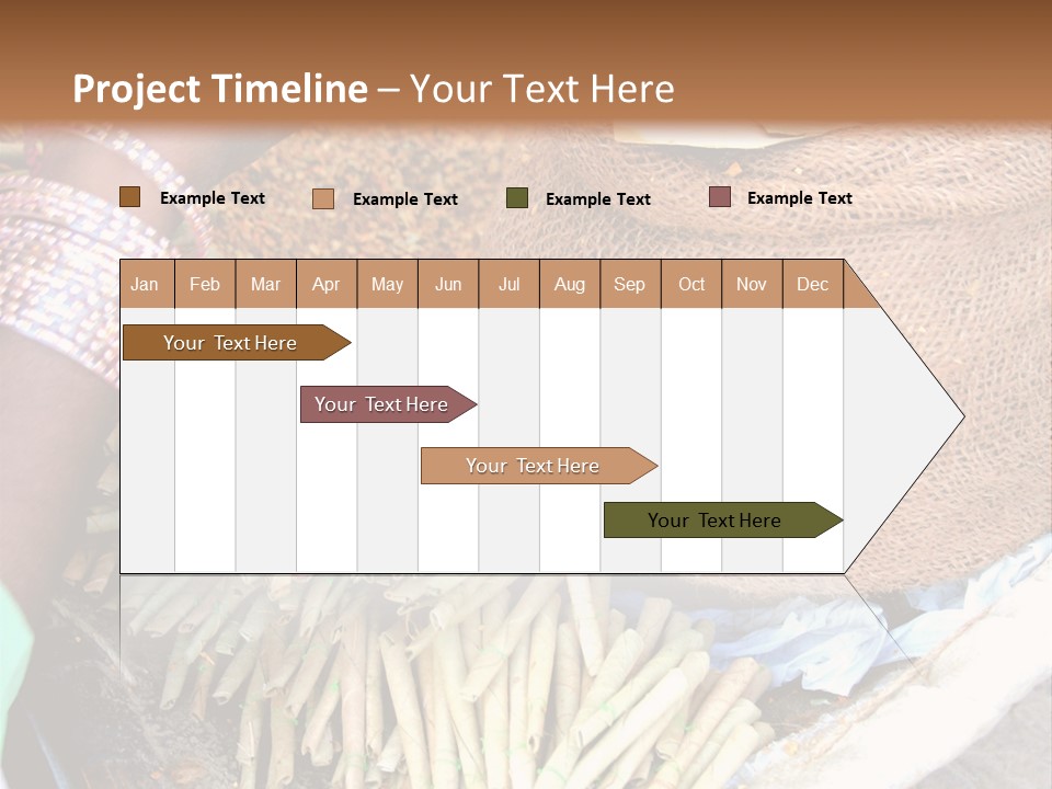 Handmade Bangle Leaf PowerPoint Template