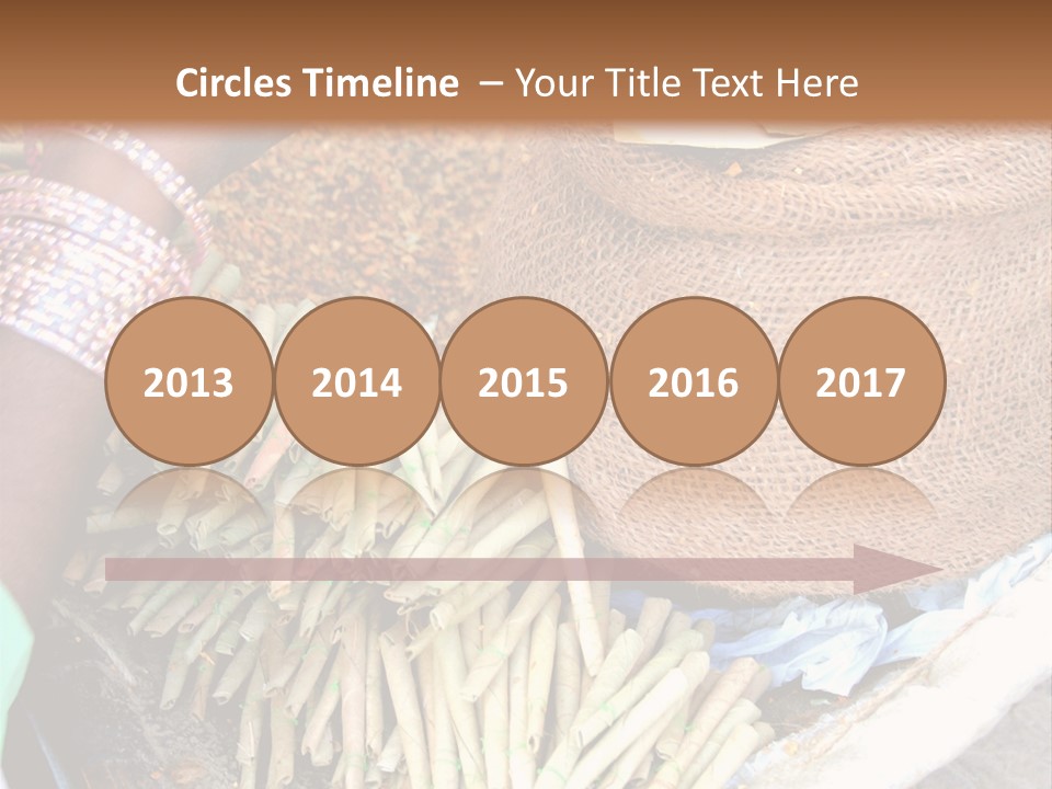 Handmade Bangle Leaf PowerPoint Template