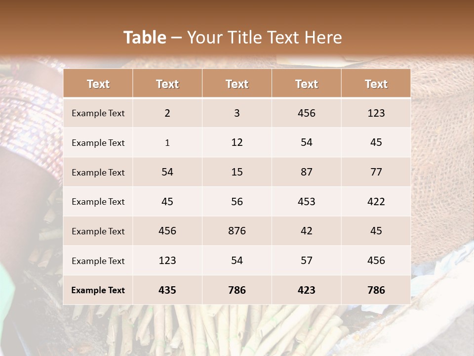 Handmade Bangle Leaf PowerPoint Template