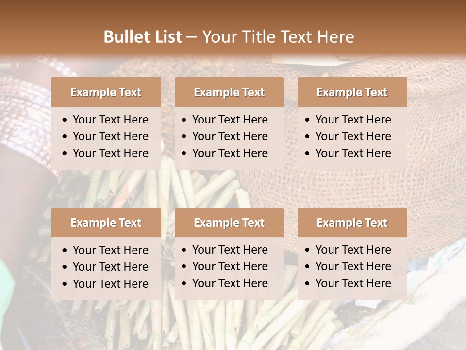 Handmade Bangle Leaf PowerPoint Template