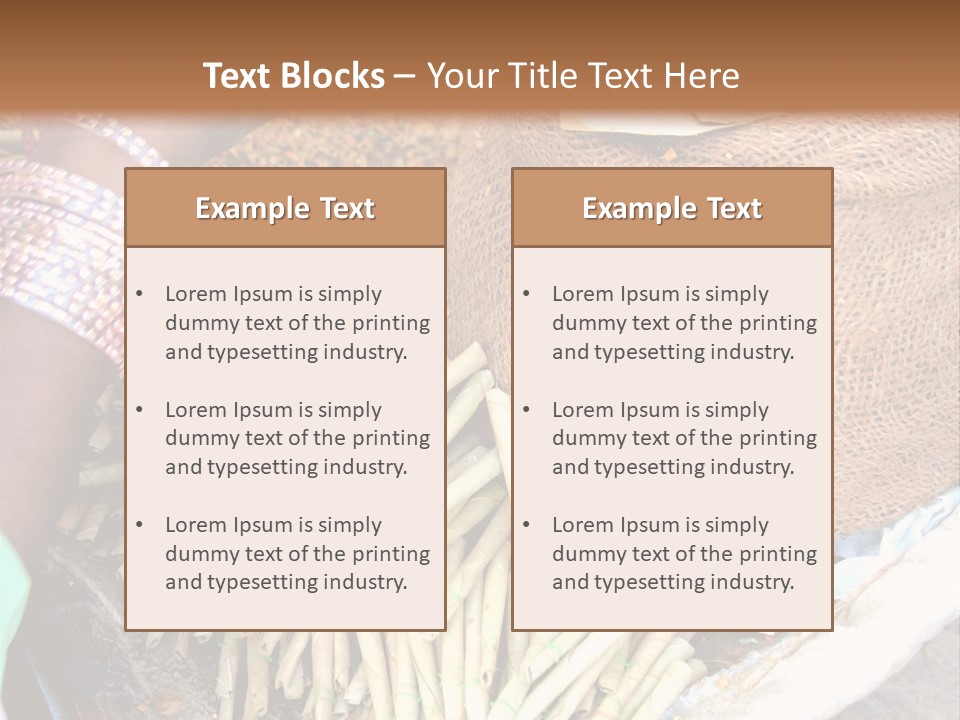 Handmade Bangle Leaf PowerPoint Template