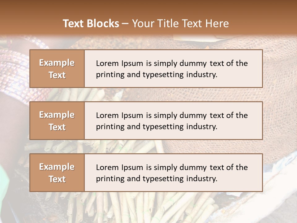 Handmade Bangle Leaf PowerPoint Template