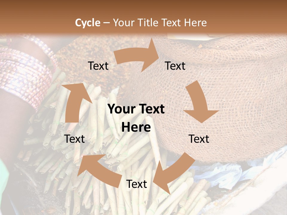 Handmade Bangle Leaf PowerPoint Template