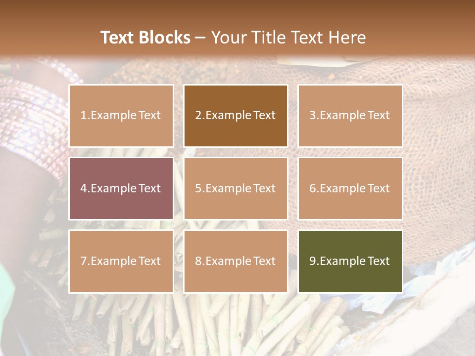 Handmade Bangle Leaf PowerPoint Template