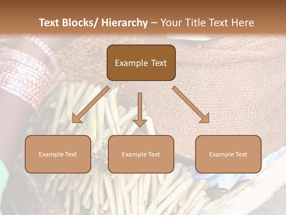 Handmade Bangle Leaf PowerPoint Template