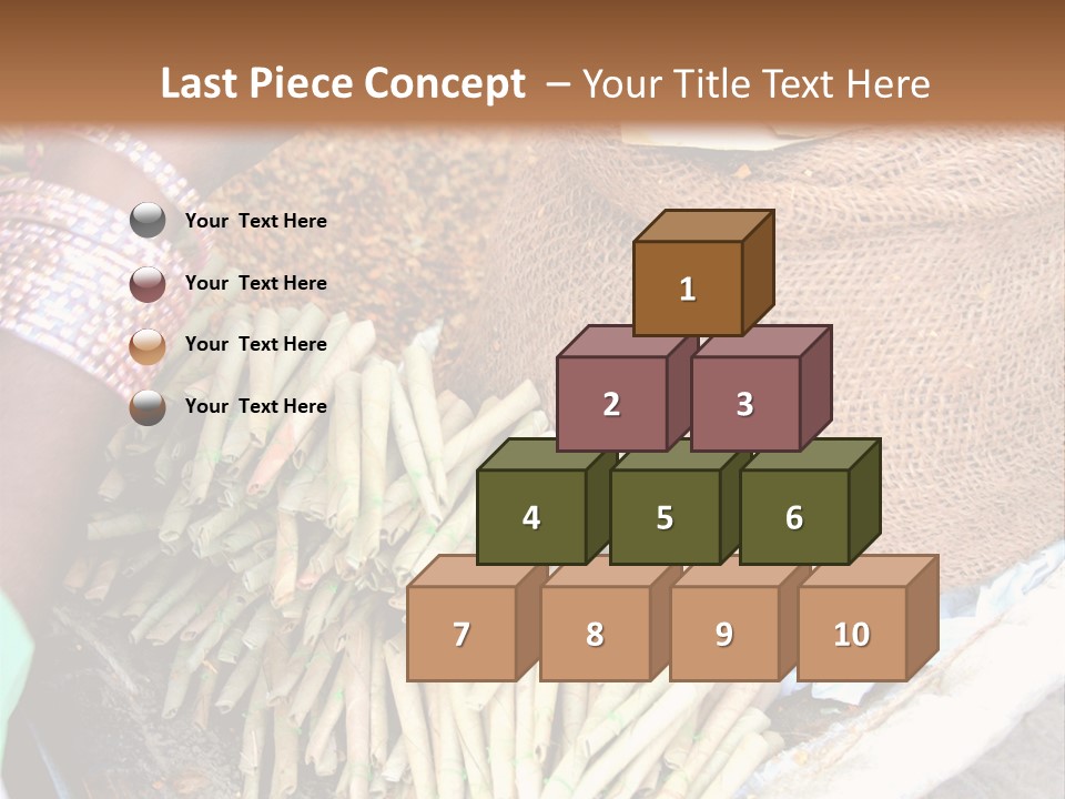 Handmade Bangle Leaf PowerPoint Template