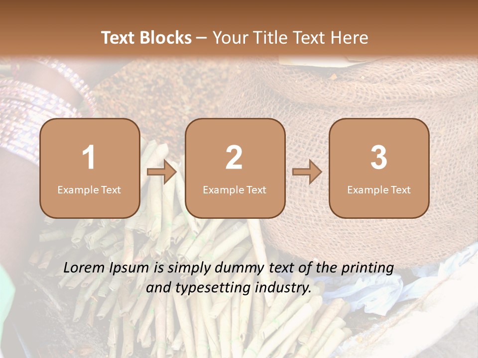 Handmade Bangle Leaf PowerPoint Template