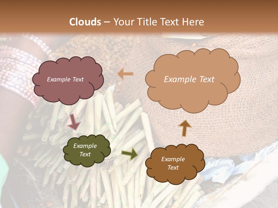 Handmade Bangle Leaf PowerPoint Template