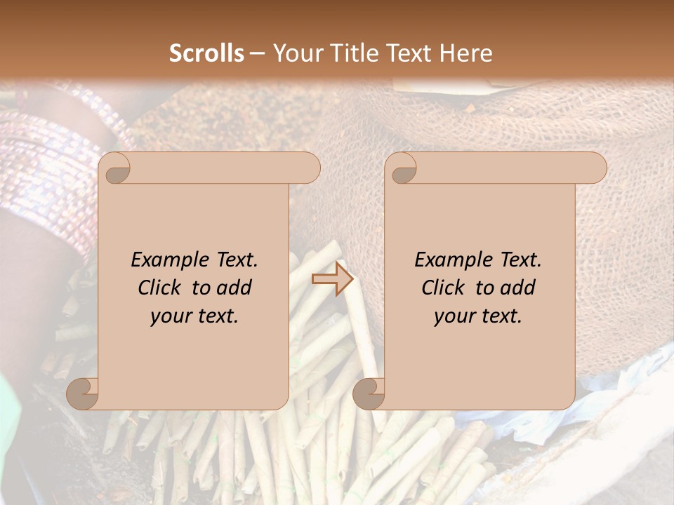 Handmade Bangle Leaf PowerPoint Template