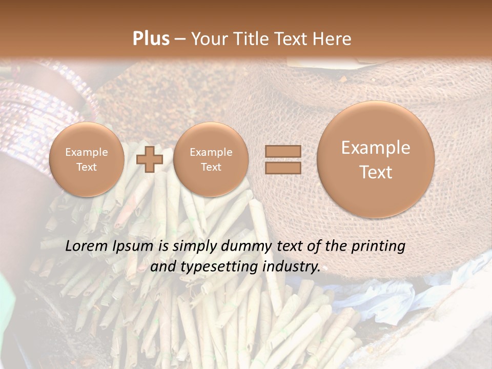 Handmade Bangle Leaf PowerPoint Template