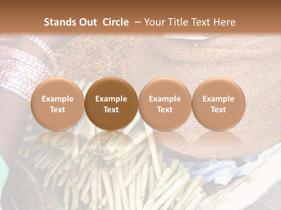 Handmade Bangle Leaf PowerPoint Template