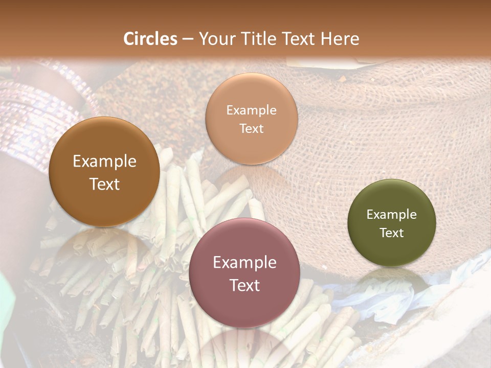 Handmade Bangle Leaf PowerPoint Template