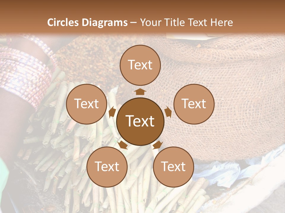 Handmade Bangle Leaf PowerPoint Template