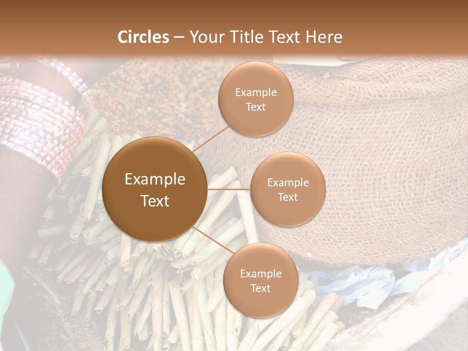 Handmade Bangle Leaf PowerPoint Template