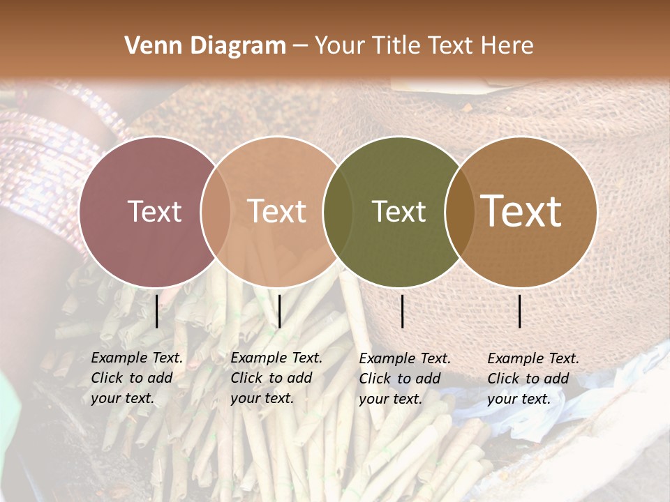 Handmade Bangle Leaf PowerPoint Template