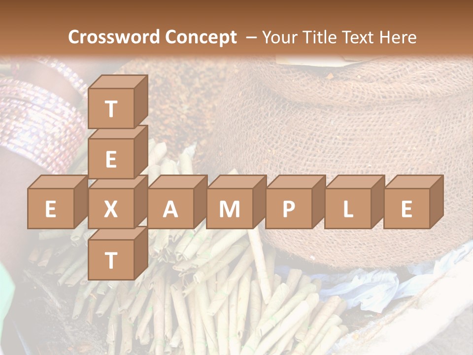 Handmade Bangle Leaf PowerPoint Template