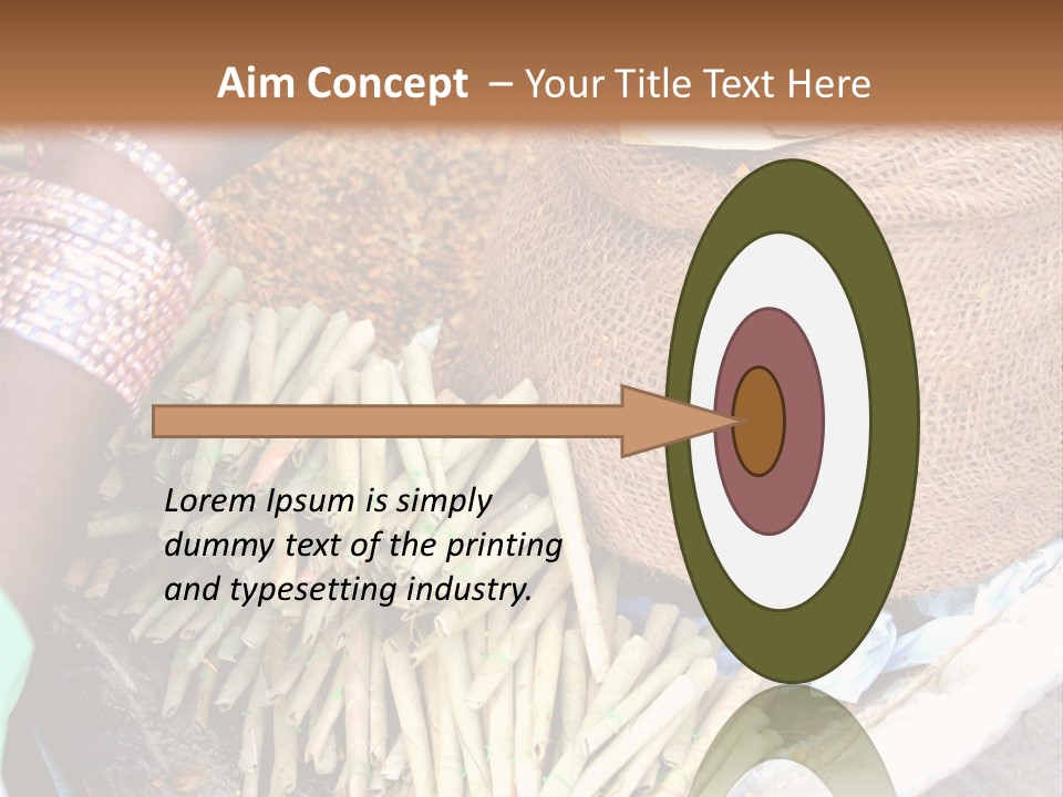 Handmade Bangle Leaf PowerPoint Template