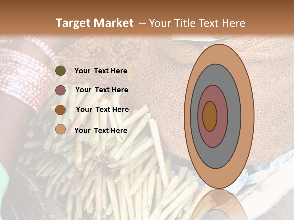 Handmade Bangle Leaf PowerPoint Template