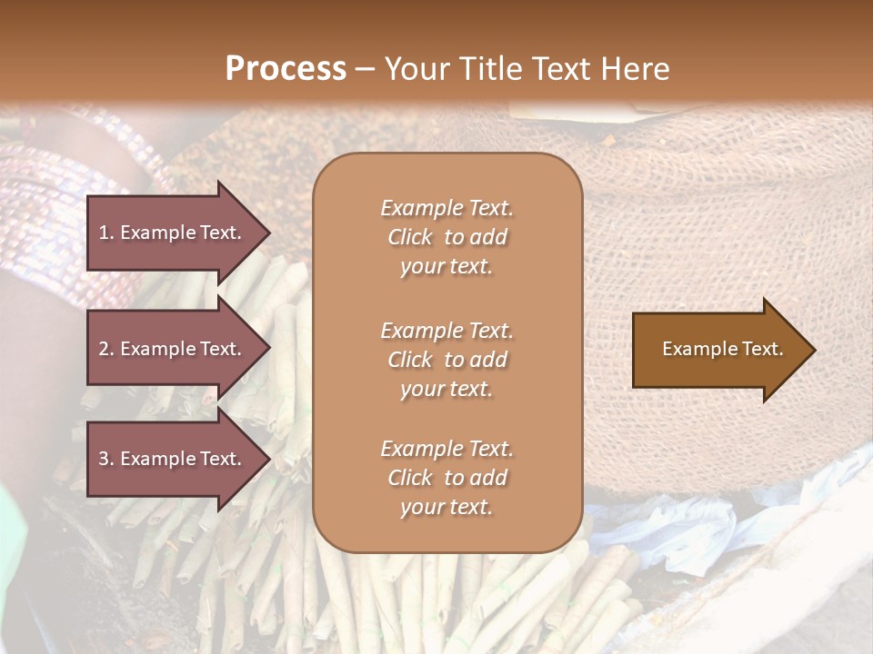 Handmade Bangle Leaf PowerPoint Template
