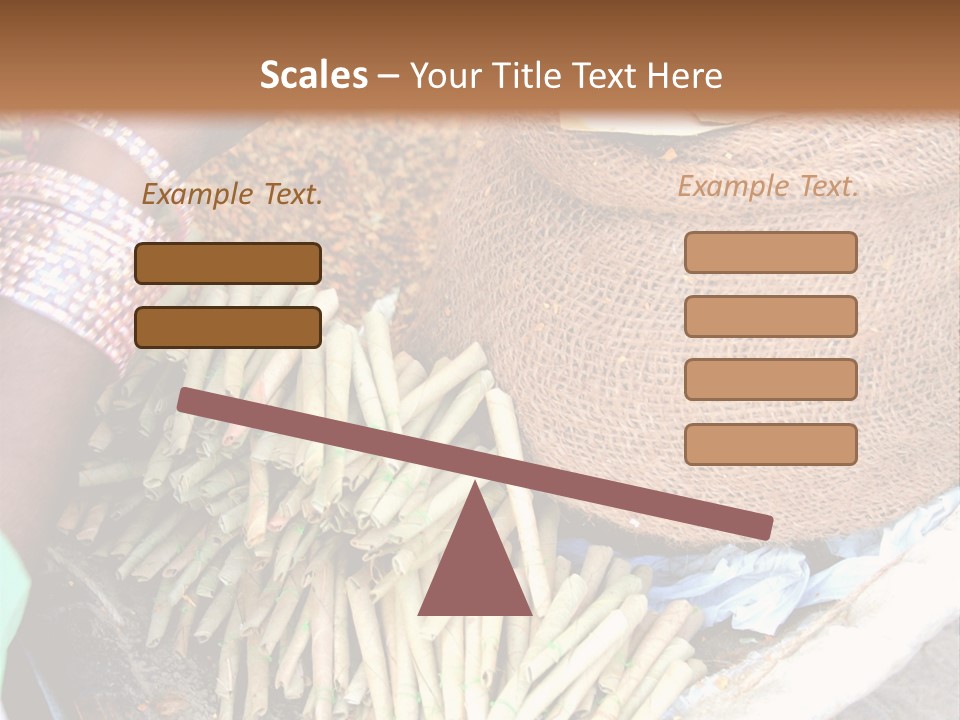 Handmade Bangle Leaf PowerPoint Template