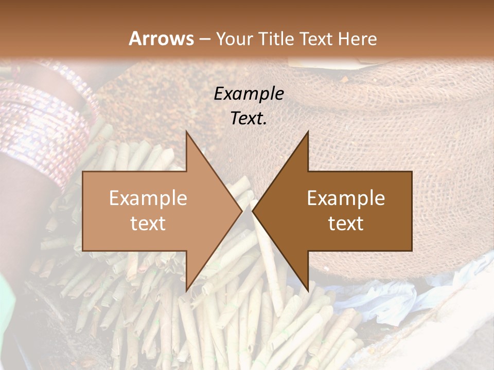 Handmade Bangle Leaf PowerPoint Template