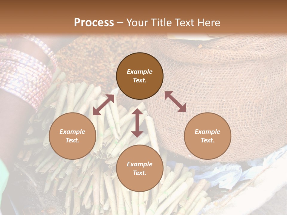 Handmade Bangle Leaf PowerPoint Template