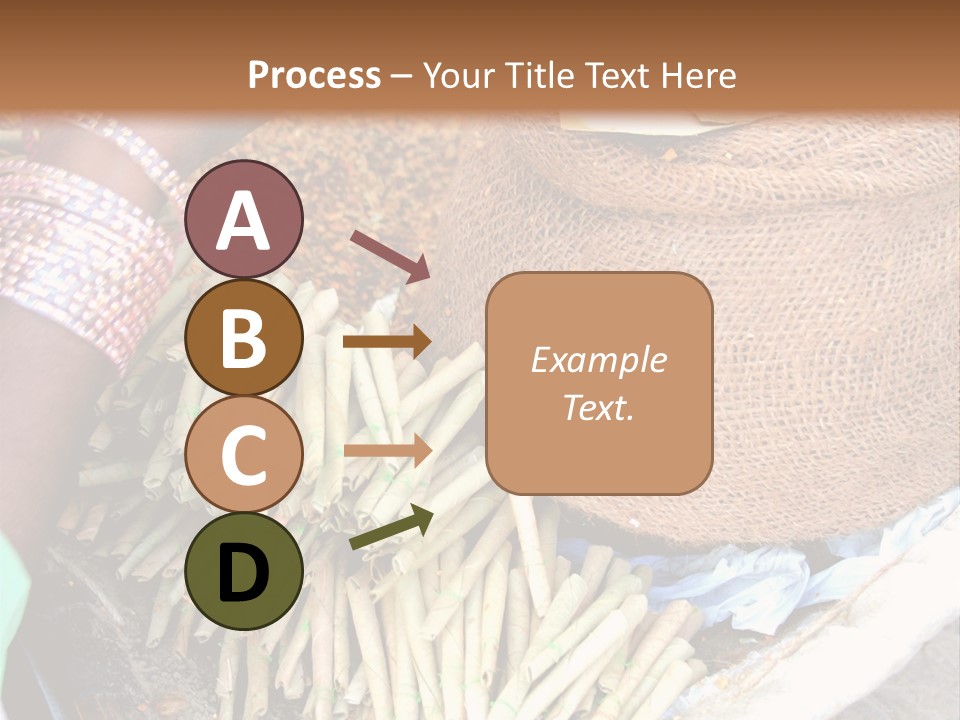 Handmade Bangle Leaf PowerPoint Template