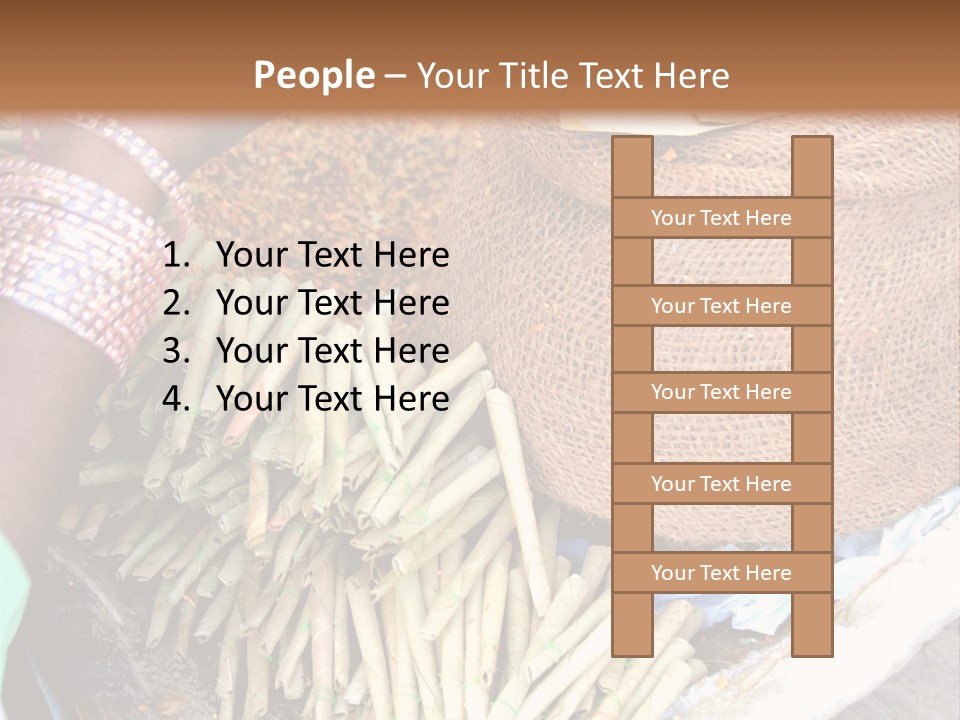 Handmade Bangle Leaf PowerPoint Template